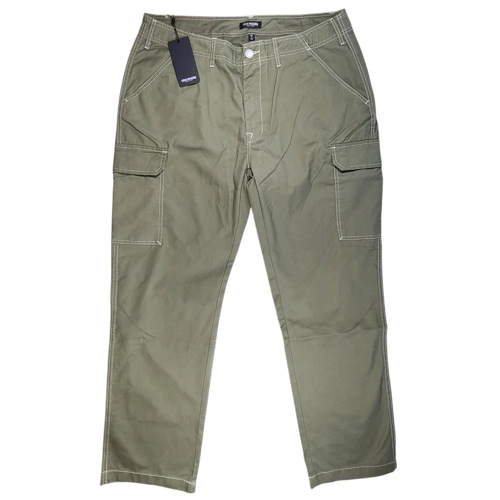 True Religion Men's Cargo Pants Workwear Utility Streetwear Size‎ 38 NWT